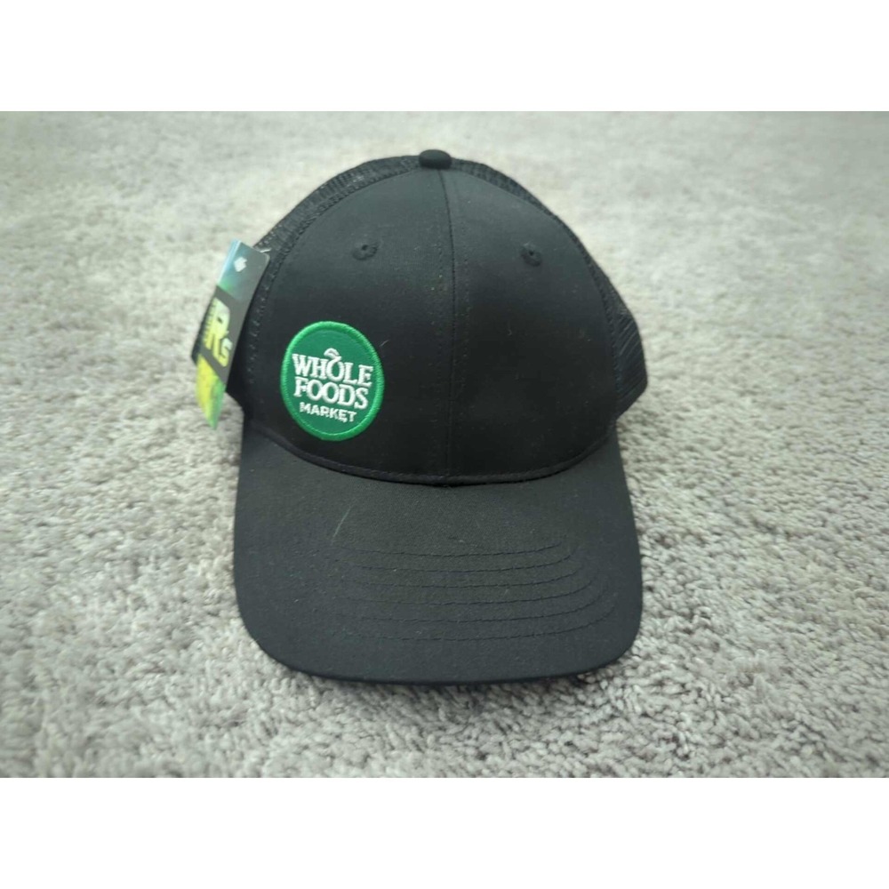 Whole Foods Market Trucker Hat Mens OS Cap Logo Lamar Back‎ Embroidered Snapback